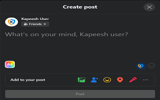 Kapeesh Web Extension