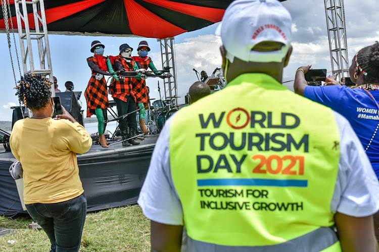 Delagates are entertained during the World Tourism Day Celebration in Nakuru on September 27, 2021