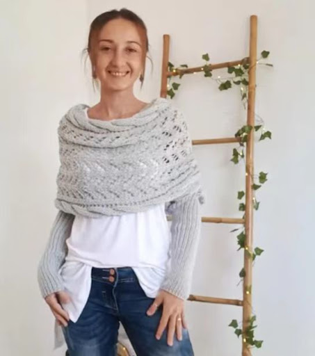 Title 1, Autumn And Winter Warm Knitted Shawl Womens Ho...