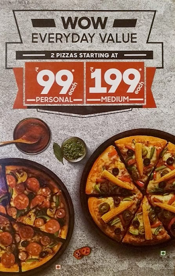 Pizza Hut menu 