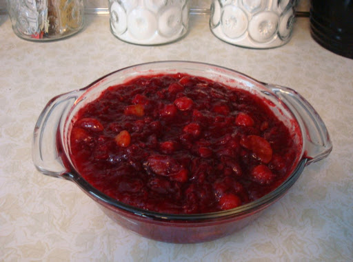 use a clear glass serving bowl.