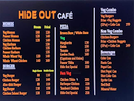 Hide Out Cafe menu 1