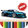 Cars Coloring Book for Kids icon