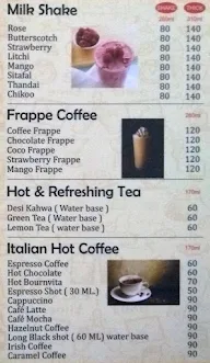 Shambhu's Coffee Bar menu 3