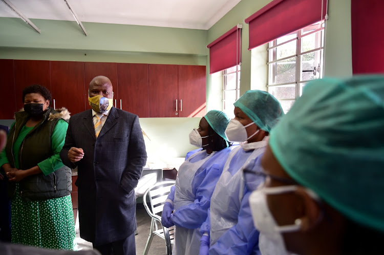 Premier Oscar Mabuyane and health MEC Sindiswa Gomba tour Empilweni TB Hospital in New Brighton