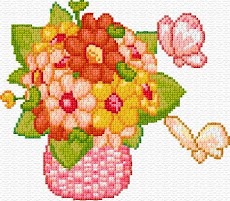 クロスステッチの花のデザインのおすすめ画像3