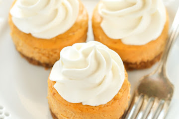 Mini Pumpkin Cheesecakes