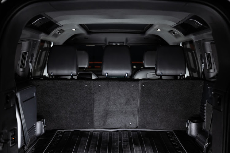 Armormax’s B6 conversion doesn’t compromise the third row of seats and cargo area. Picture: SUPPLIED