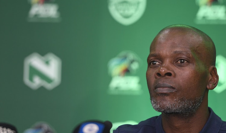 Kaizer Chiefs coach Arthur Zwane at the Nedbank Cup press conference in Parktown, Johannesburg on February 6 2022.