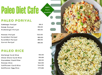 Paleo Diet Cafe menu 