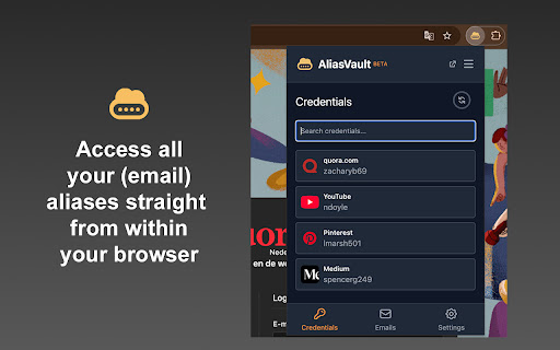 AliasVault screenshot 3