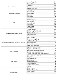 Kottayam Cafe menu 2