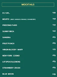 Fly Bar menu 1