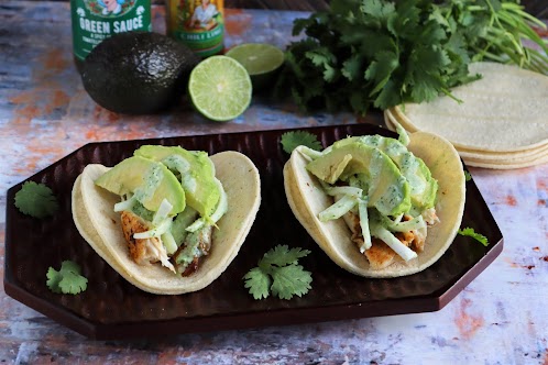 Blackened Tilapia Baja Tacos