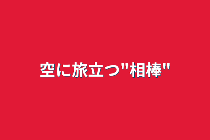 「空に旅立つ"相棒"」のメインビジュアル