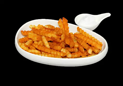 Peri Peri Fries With Cheese Dip