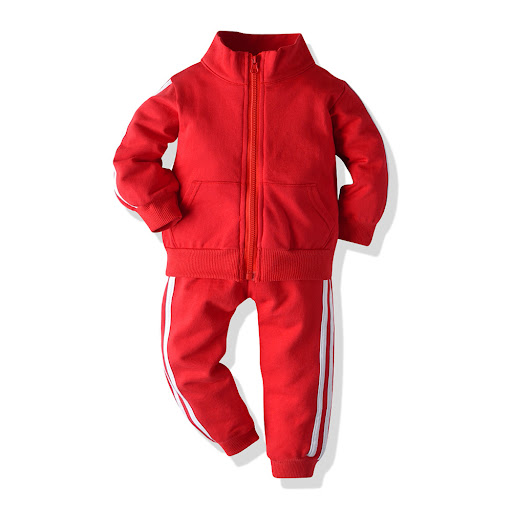Title 6, Two Zipper Spring and Autumn Sportswear Suits f...