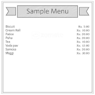 Patel Tea & Snacks Center menu 1