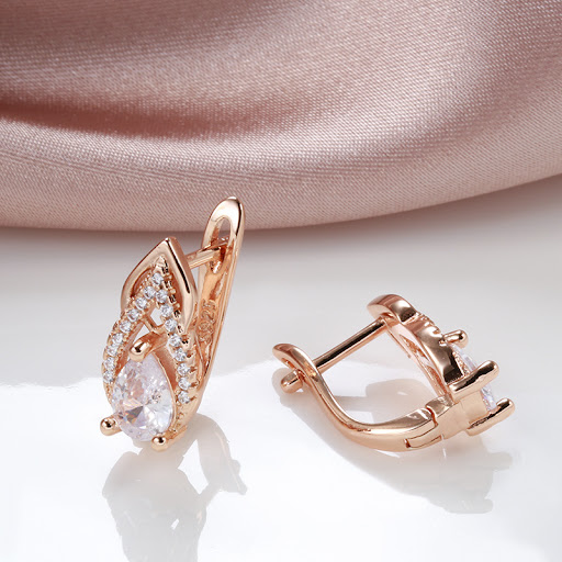 Title 2, Elegant Graceful Versatile Zircon Gold Plated W...