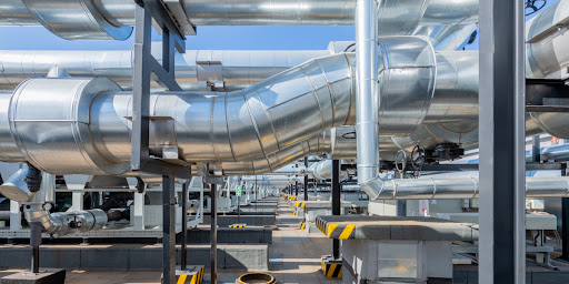 Teraco JB4 data centre rooftop plant equipment.