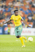 NO GAME TIME: Bafana Bafana skipper Bongani Khumalo in action during the 2013  Africa Cup of Nations match against the Cape Verde Islands at FNB Stadium in Johannesburg. PHOTO: GALLO IMAGES