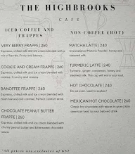 The Highbrooks Cafe menu 3