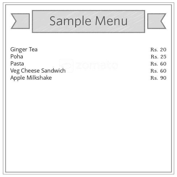 Samadhan Juice menu 