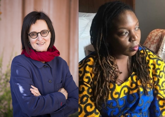 The winners of the 2019 Sunday Times Literary Awards: Terry Kurgan (left) and Siphiwe Ndlovu.