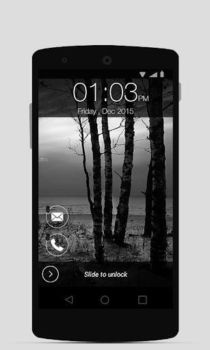 Slide Screen Lock Black-White