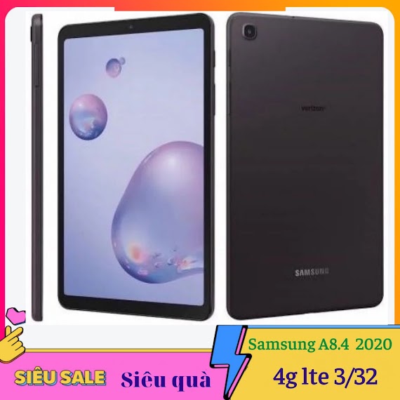 Máy Tính Bảng Samsung Galaxy Tab A 8.4 2020 3/32/4G Lte/Likenew 99%+2 Pm Vip Tienganh123, Luyenthi123 Trọn Đời Máy