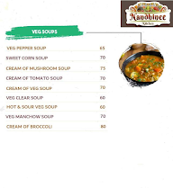 Nandhinee Kitchen menu 1