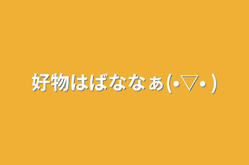 好物はばななぁ(•▽•   )