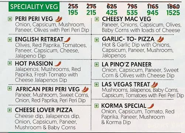 La Pino'z Pizza menu 