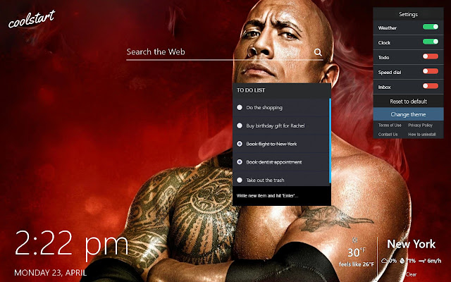 Dwayne The Rock Johnson HD Wallpapers New Tab