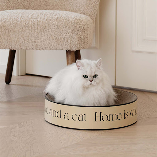 Title 2, Round Corrugated Paper Wear-resistant Cat Scrat...