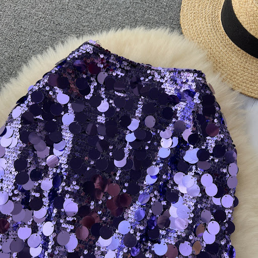 Title 21, Fashionable Sequin High Waisted Slimming Skirt,...