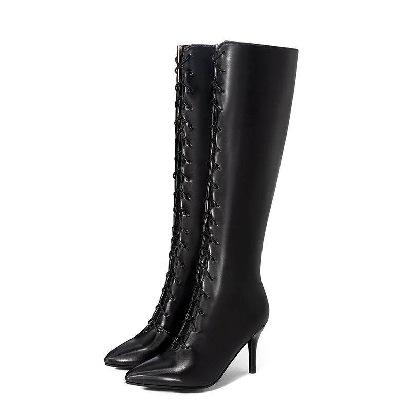 Stiletto-Overknee-Boots mit spitzer Zehenpartie für Damen – Erleben Sie Eleganz und Selbstbewusstsein, perfekt für jeden Anlass.