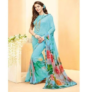 Georgette Saree Floral Designs(圖3)-速報App