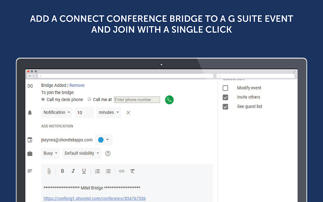 MiCloud Connect by Mitel chrome extension