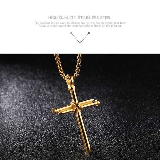 Title 6, Titanium steel cross necklace