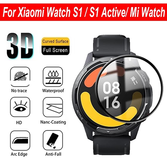 Miếng Dán 3D Bảo Vệ Màn Hình Đồng Hồ Thông Minh Xiaomi Watch S1 Active / S1 / Mi Watch 2