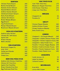 Malgudi Biryani Bazaar menu 1