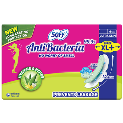 SOFY SA/PAD ANTIBACTERIA SUPER XL+ 6 PAD / 6 Pieces