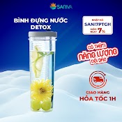 Bình Nước Detox Có Ống Hút Kèm Khay Lọc Trà Chất Liệu Nhựa Trong Suốt Bình Nước Có Ống Hút Dung Tích 700Ml