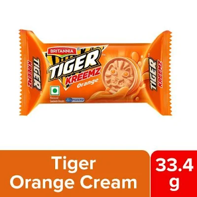 Britannia Tiger Kreemz Orange Cream Biscuits - 43 gm
