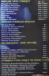 The Vegetarian's Cave menu 1