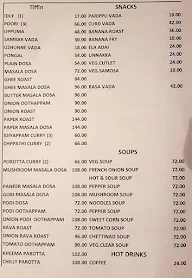 Hotel Aryaas menu 1