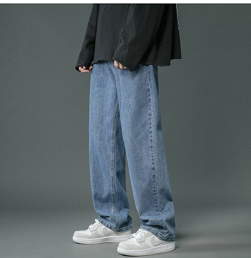 Title 18, Spring and Autumn Retro Denim Pants Men