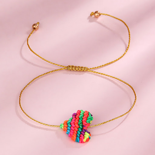 Title 7, Friendship Chain Bohemian Hand-woven Colorful S...