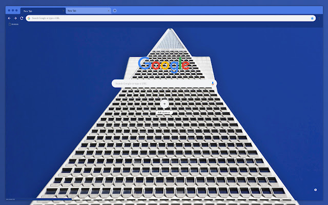 White pyramid chrome extension